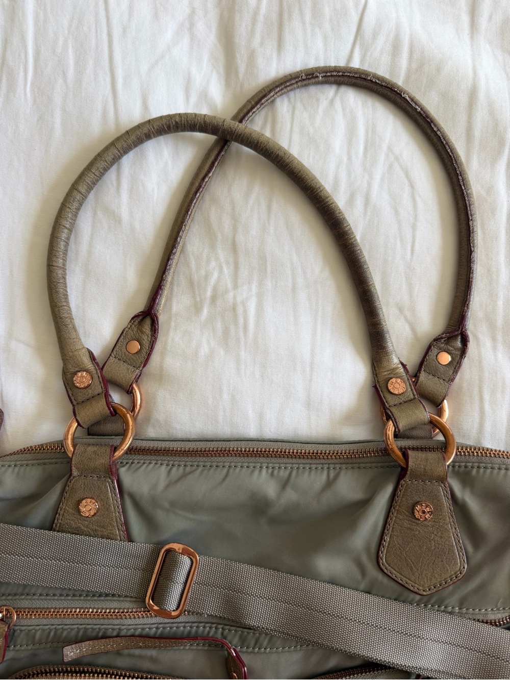 MZ Wallace Olive Green Bag with Adjustable Crossbody Strap - Picture 6 of 9